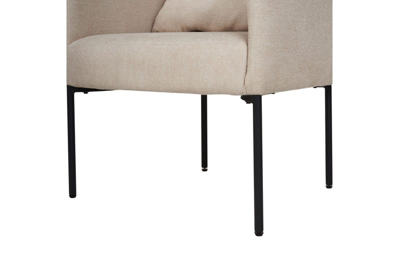 Lenestol Malmos - Lys beige, svart - Møbler - Stoler & lenestoler - Lenestoler