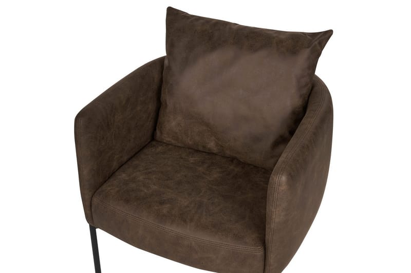 Lenestol Malmos - Mørk brun, svart - Møbler - Stoler & lenestoler - Lenestoler