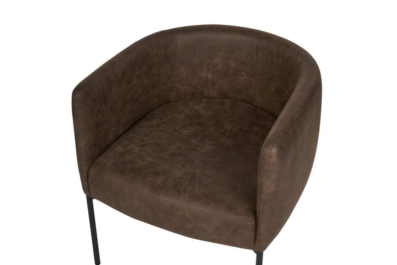 Lenestol Malmos - Mørk brun, svart - Møbler - Stoler & lenestoler - Lenestoler