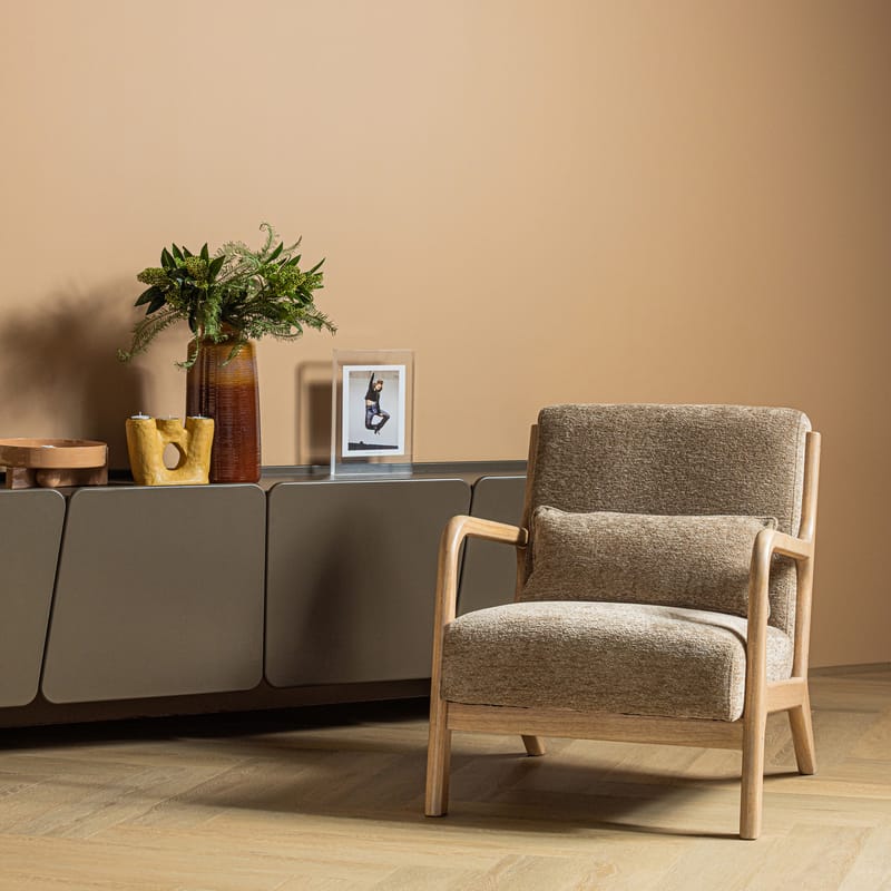 Lenestol Mark - Sand - Møbler - Stoler & lenestoler - Lenestoler