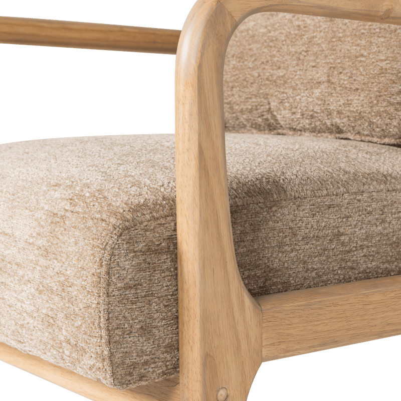 Lenestol Mark - Sand - Møbler - Stoler & lenestoler - Lenestoler