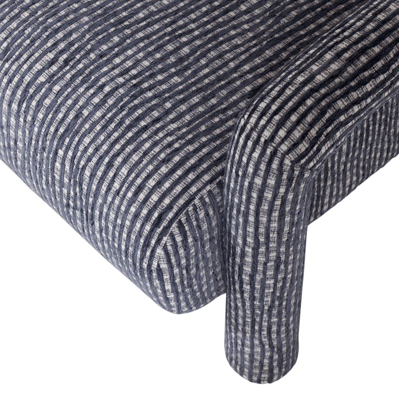 Lenestol med mønster Lenny - Grå/Blå - Møbler - Stoler & lenestoler - Lenestoler