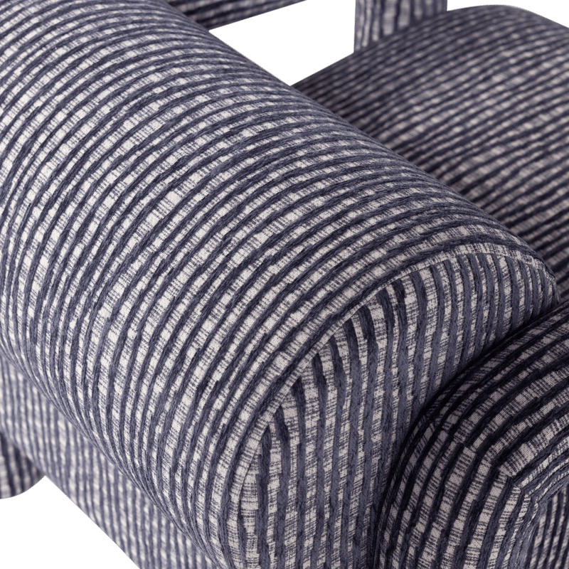 Lenestol med mønster Lenny - Grå/Blå - Møbler - Stoler & lenestoler - Lenestoler