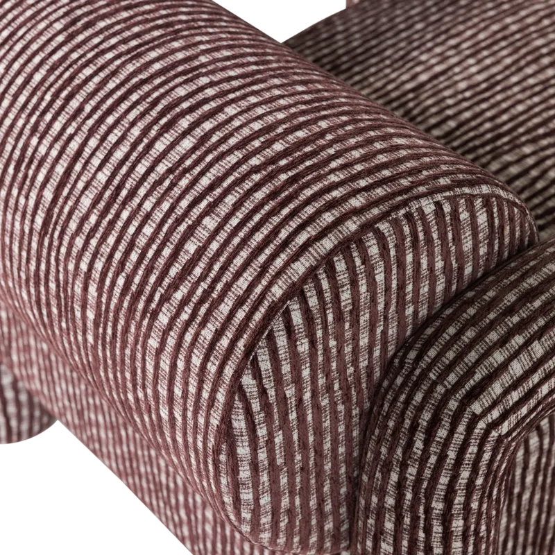 Lenestol med mønster Lenny - Vinrød - Møbler - Stoler & lenestoler - Lenestoler