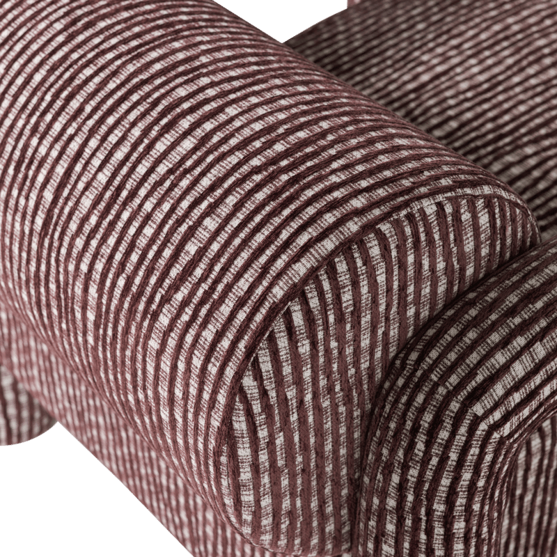 Lenestol med mønster Lenny - Vinrød - Møbler - Stoler & lenestoler - Lenestoler