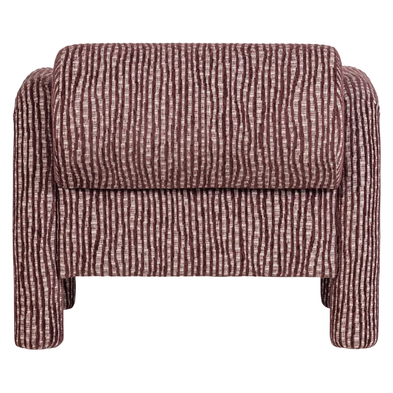 Lenestol med mønster Lenny - Vinrød - Møbler - Stoler & lenestoler - Lenestoler