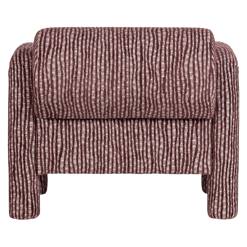 Lenestol med mønster Lenny - Vinrød - Møbler - Stoler & lenestoler - Lenestoler