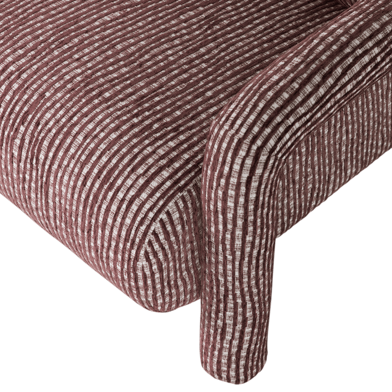 Lenestol med mønster Lenny - Vinrød - Møbler - Stoler & lenestoler - Lenestoler