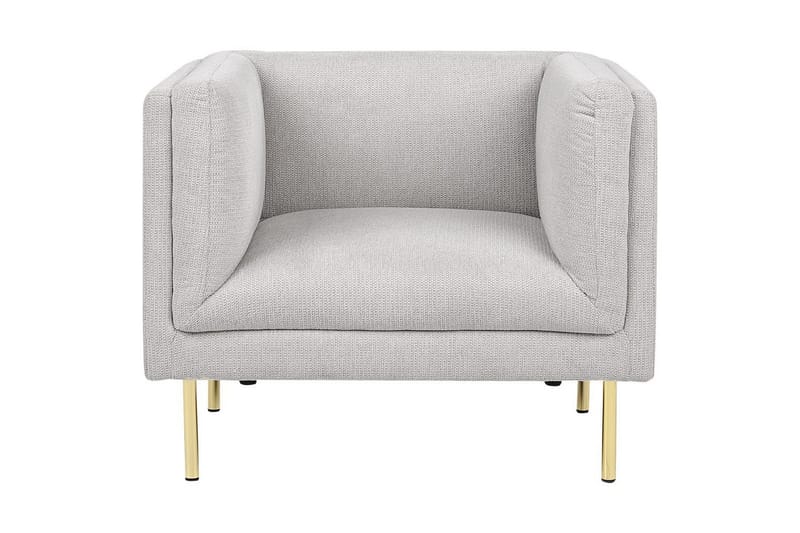 Lenestol Moen - Grå, gull - Møbler - Stoler & lenestoler - Lenestoler