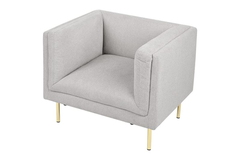 Lenestol Moen - Grå, gull - Møbler - Stoler & lenestoler - Lenestoler