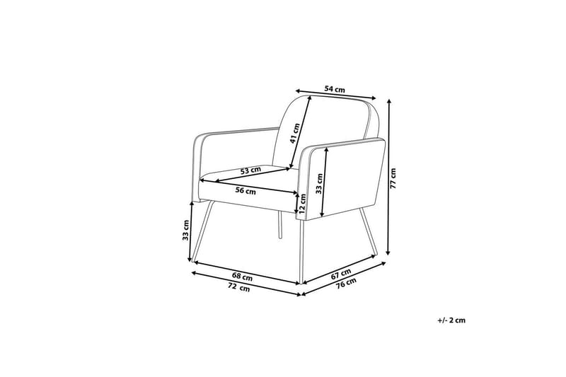 Lenestol Narken - Beige, svart - Møbler - Stoler & lenestoler - Lenestoler