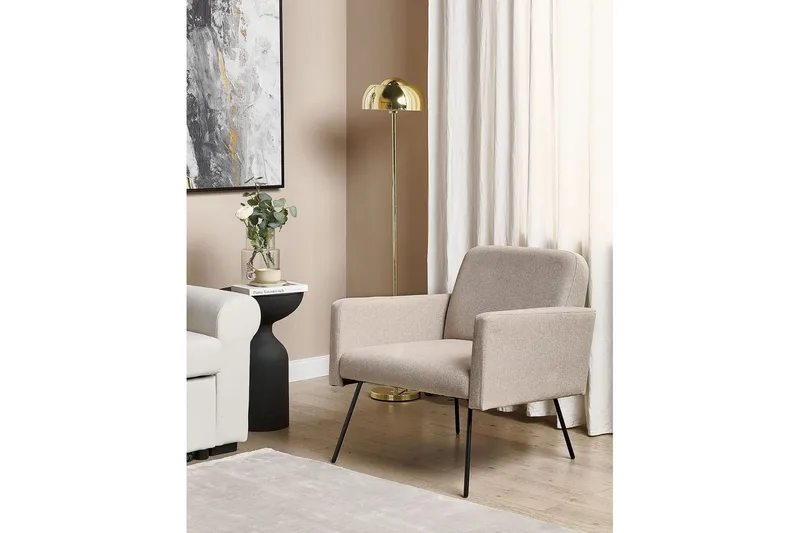 Lenestol Narken - Beige, svart - Møbler - Stoler & lenestoler - Lenestoler