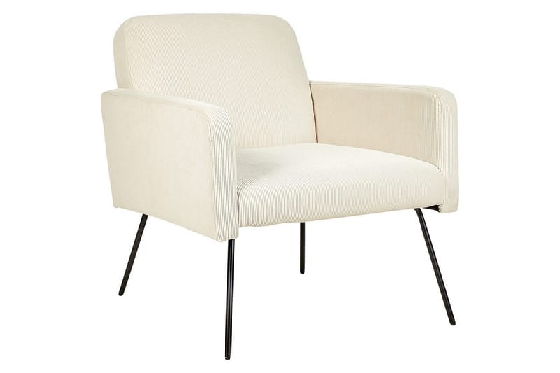Lenestol Narken - Kremhvit, svart - Møbler - Stoler & lenestoler - Lenestoler