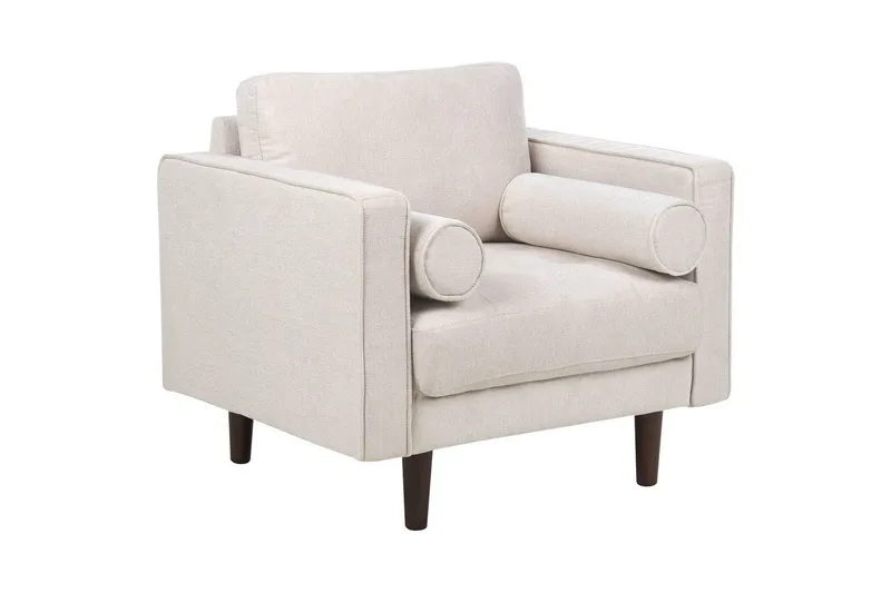 Lenestol Nurmo, Beige, mørkt tre