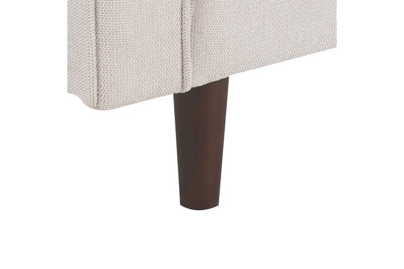 Lenestol Nurmo - Beige, mørkt tre - Møbler - Stoler & lenestoler - Lenestoler
