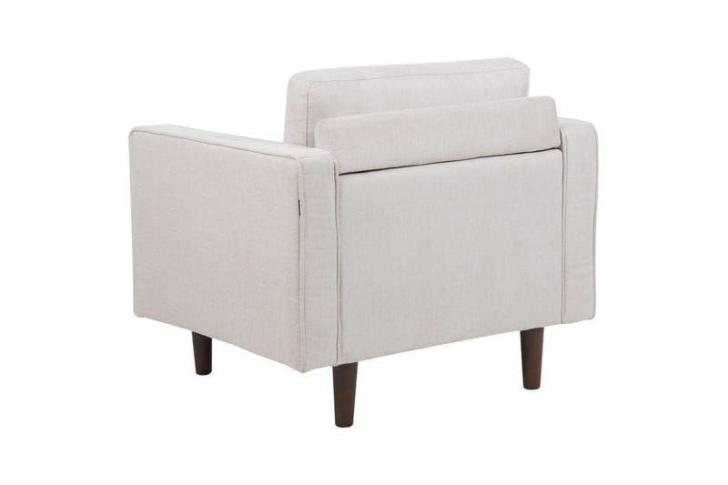 Lenestol Nurmo - Beige, mørkt tre - Møbler - Stoler & lenestoler - Lenestoler
