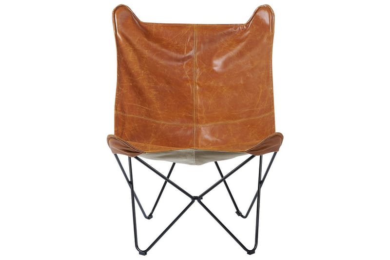 Lenestol Nybro - Brun, Svart/Kunstlær - Møbler - Stoler & lenestoler - Lenestoler