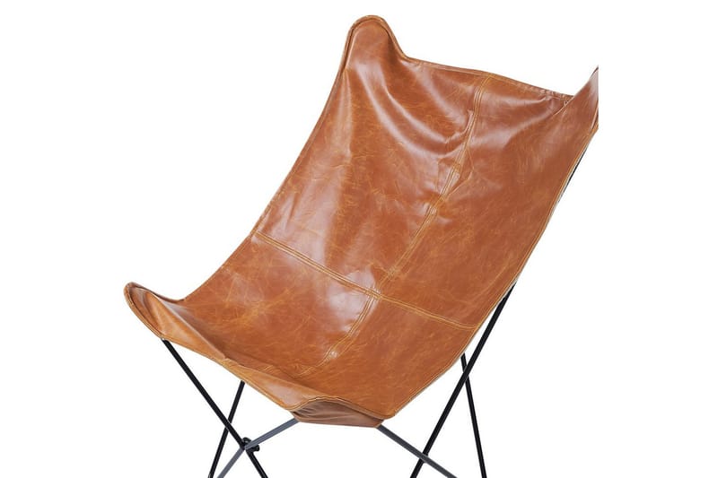 Lenestol Nybro - Brun, Svart/Kunstlær - Møbler - Stoler & lenestoler - Lenestoler