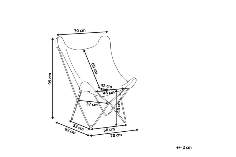 Lenestol Nybro - Hvit, Svart/Fløyel - Møbler - Stoler & lenestoler - Lenestoler