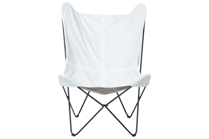 Lenestol Nybro - Hvit, Svart/Fløyel - Møbler - Stoler & lenestoler - Lenestoler