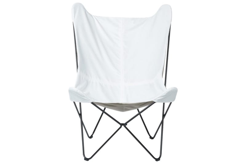 Lenestol Nybro - Hvit, Svart/Fløyel - Møbler - Stoler & lenestoler - Lenestoler