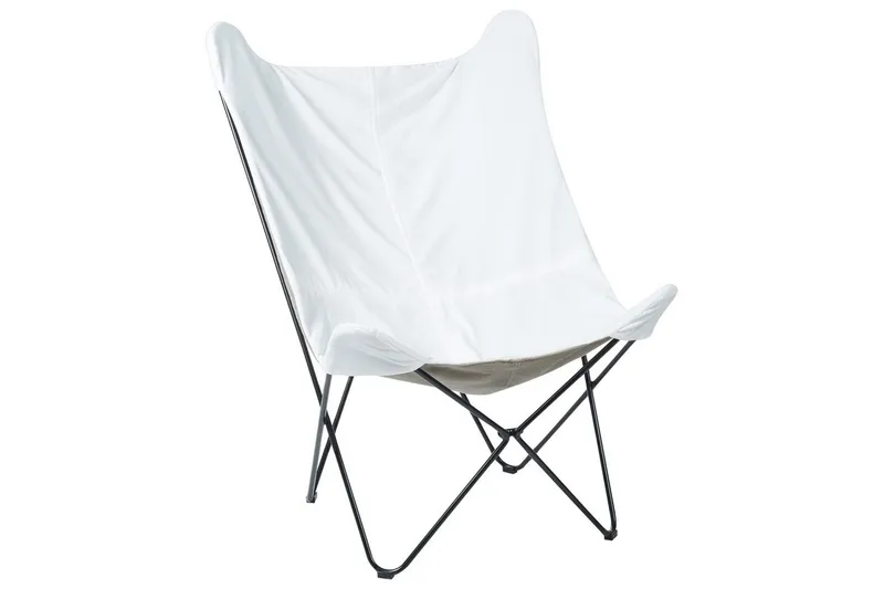 Lenestol Nybro - Hvit, Svart/Fløyel - Møbler - Stoler & lenestoler - Lenestoler