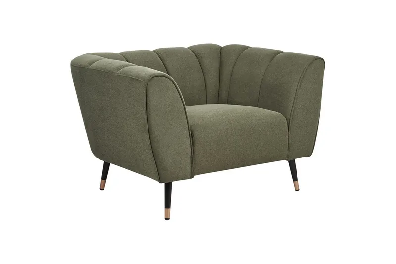 Lenestol Orsta - Grønn, svart, gull - Møbler - Stoler & lenestoler - Lenestoler