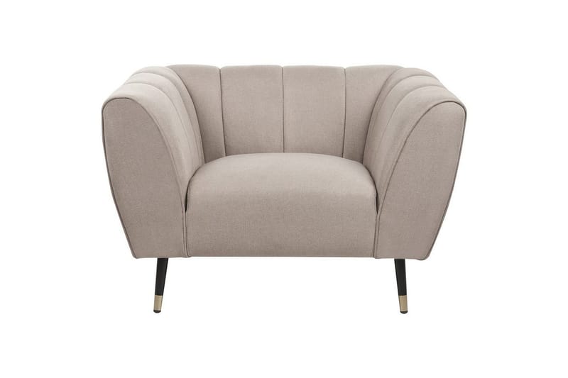 Lenestol Orsta - Taupe, svart, gull - Møbler - Stoler & lenestoler - Lenestoler