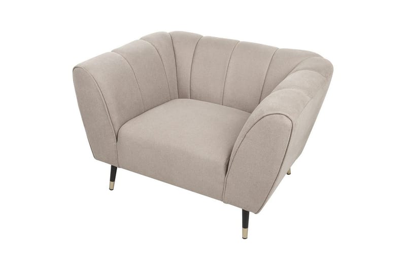 Lenestol Orsta - Taupe, svart, gull - Møbler - Stoler & lenestoler - Lenestoler