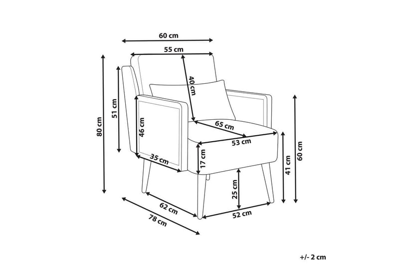 Lenestol Orum - Beige, lyst tre - Møbler - Stoler & lenestoler - Lenestoler