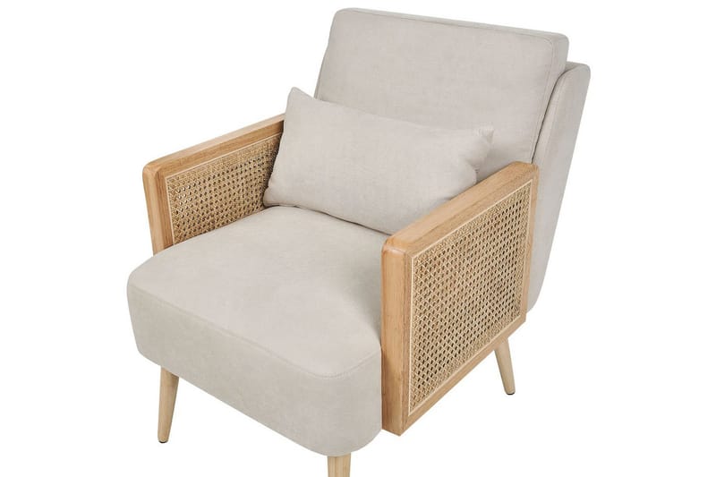 Lenestol Orum - Beige, lyst tre - Møbler - Stoler & lenestoler - Lenestoler