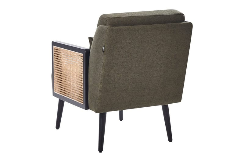 Lenestol Orum - Grønn, lyst tre, svart, Grønt, lyst tre, svart - Møbler - Stoler & lenestoler - Lenestoler