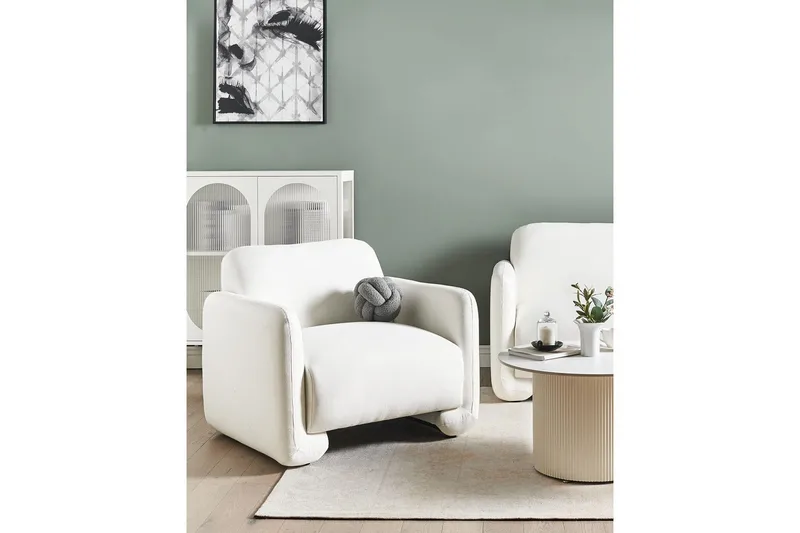 Lenestol Saland - Hvit - Møbler - Stoler & lenestoler - Lenestoler