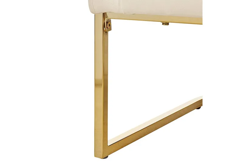 Lenestol Sirkka - Beige, gull, Beige, Gull - Møbler - Stoler & lenestoler - Lenestoler