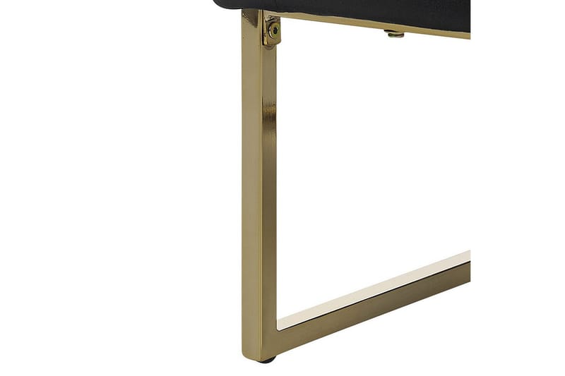 Lenestol Sirkka - Svart, gull - Møbler - Stoler & lenestoler - Lenestoler