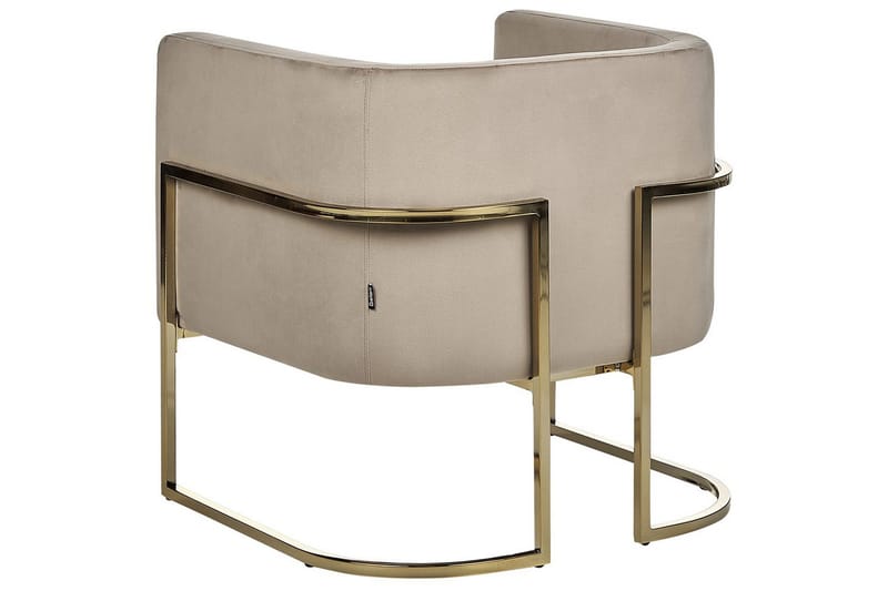 Lenestol Sirkka - Taupe, gull - Møbler - Stoler & lenestoler - Lenestoler