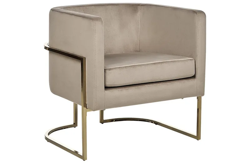 Lenestol Sirkka, Taupe, gull