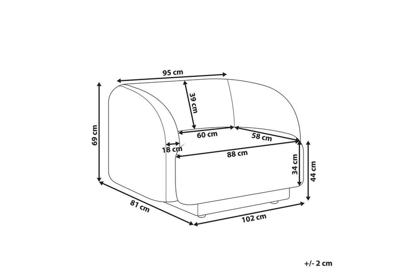 Lenestol Skjanes - Beige - Møbler - Stoler & lenestoler - Lenestoler