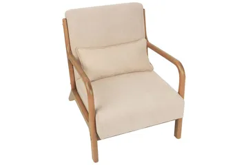 Lenestol Skovde - Beige, lyst tre - Møbler - Stoler & lenestoler - Lenestoler