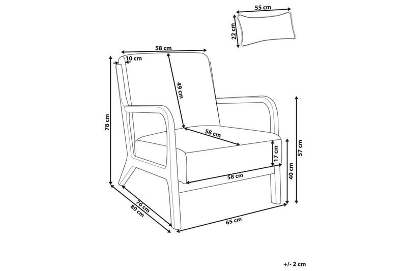 Lenestol Skovde - Beige, lyst tre - Møbler - Stoler & lenestoler - Lenestoler