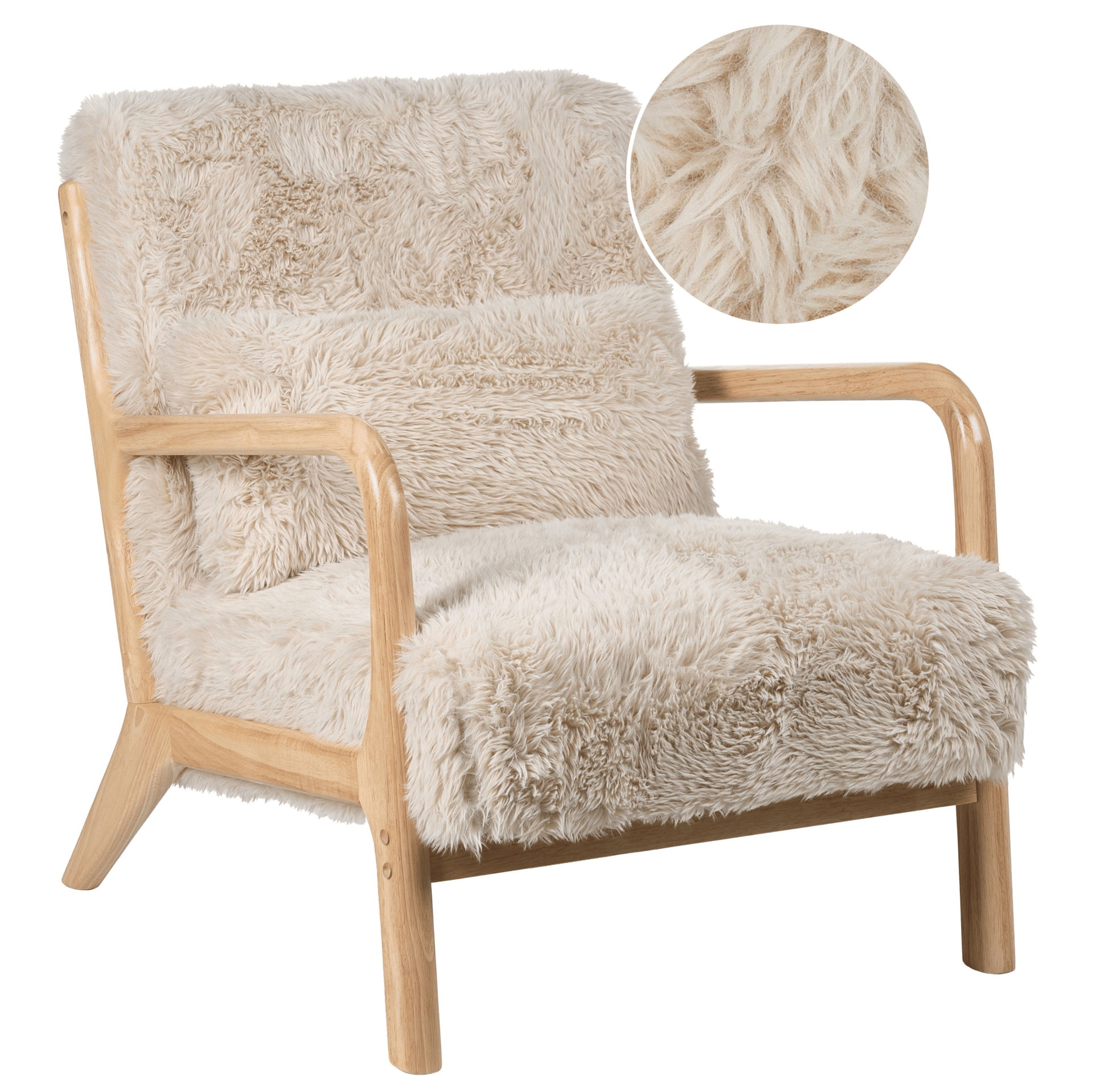 Lenestol Skovde - Lys beige