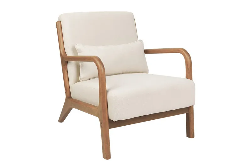 Lenestol Skovde - Lysebeige, lyst tre - Møbler - Stoler & lenestoler - Lenestoler