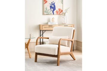 Lenestol Skovde - Lysebeige, lyst tre - Møbler - Stoler & lenestoler - Lenestoler