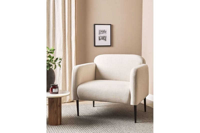 Lenestol Stouby - Beige, svart - Møbler - Stoler & lenestoler - Lenestoler