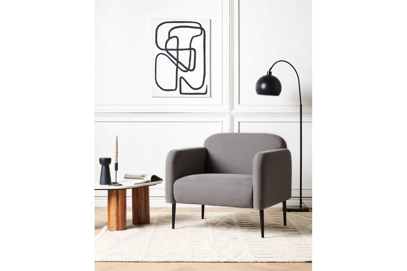 Lenestol Stouby - Grå, svart - Møbler - Stoler & lenestoler - Lenestoler