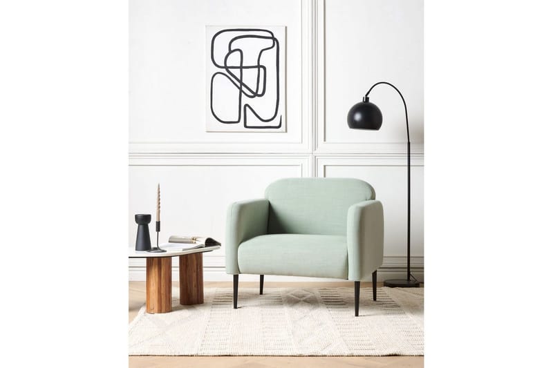 Lenestol Stouby - Grønn, Svart - Møbler - Stoler & lenestoler - Lenestoler