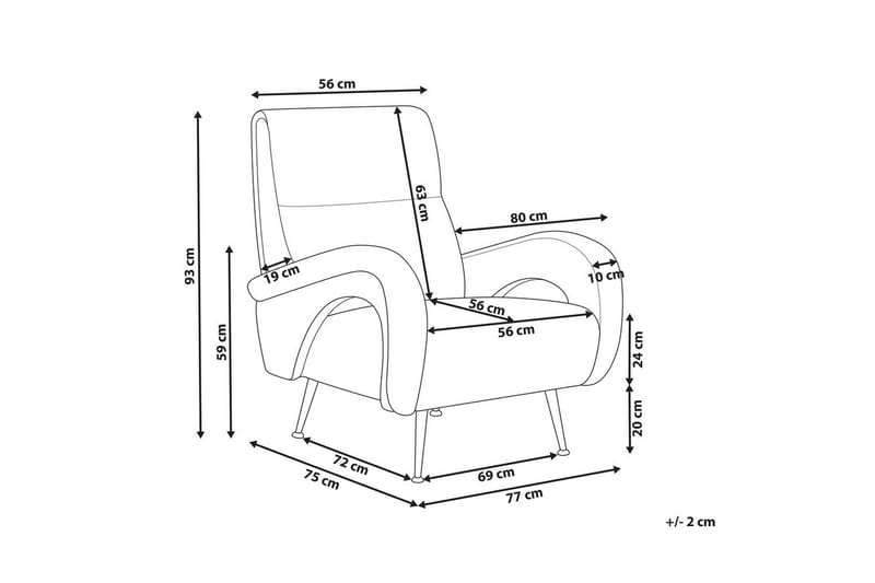 Lenestol Svalov - Grå - Møbler - Stoler & lenestoler - Lenestoler