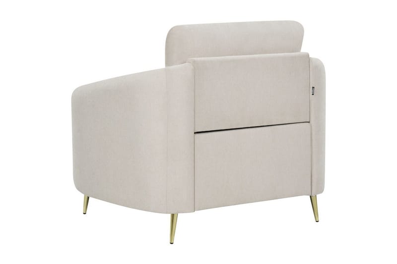 Lenestol Trosa - Beige, gull - Møbler - Stoler & lenestoler - Lenestoler