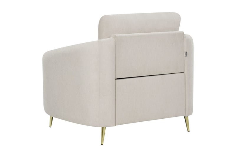 Lenestol Trosa - Beige, gull - Møbler - Stoler & lenestoler - Lenestoler