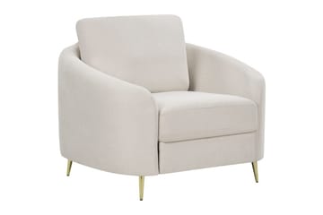 Lenestol Trosa - Beige/gull - Møbler - Stoler & lenestoler - Lenestoler